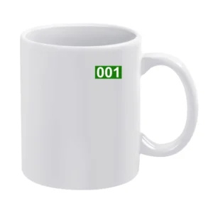 001 Squid Game Player Halloween Costume White Mug