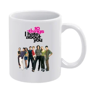 10 Things I Hate About You Fun Popular 90s Vintage Movie Poster Graphi White Mug