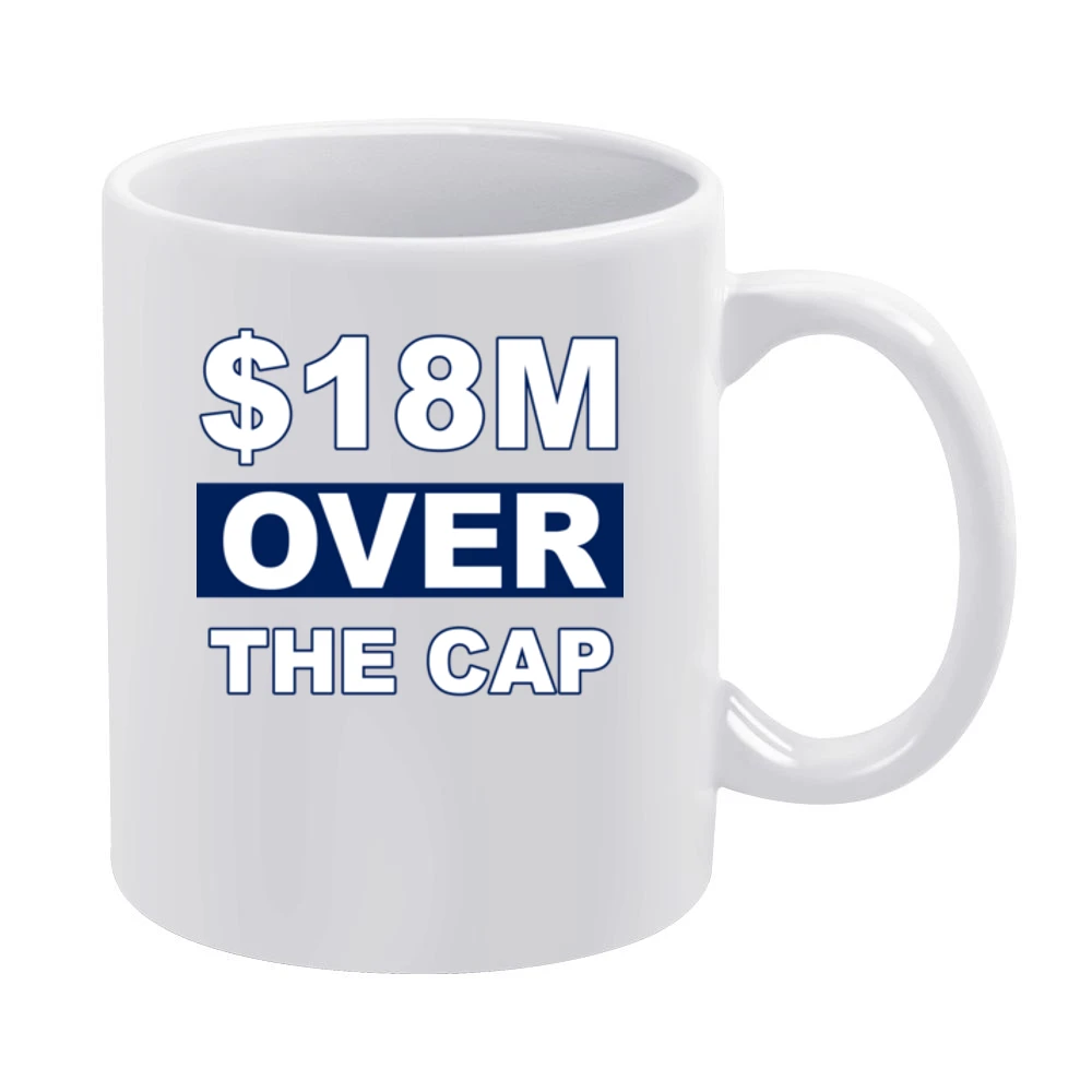 18 Million Over The Cap Nikita Kucherov Tampa Bay Hockey Graphic T Shi White Mug