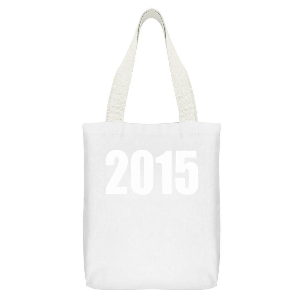 2015 Keith David Community Fun Graphic Tee Shirt White Canvas Tote Shopping Bag With Interior Pocket