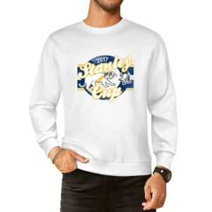 2017 Stanley Cup Playoffs Cool Nashville VS Pittsburgh Texas Hockey Fa European Size Pullover Sweater