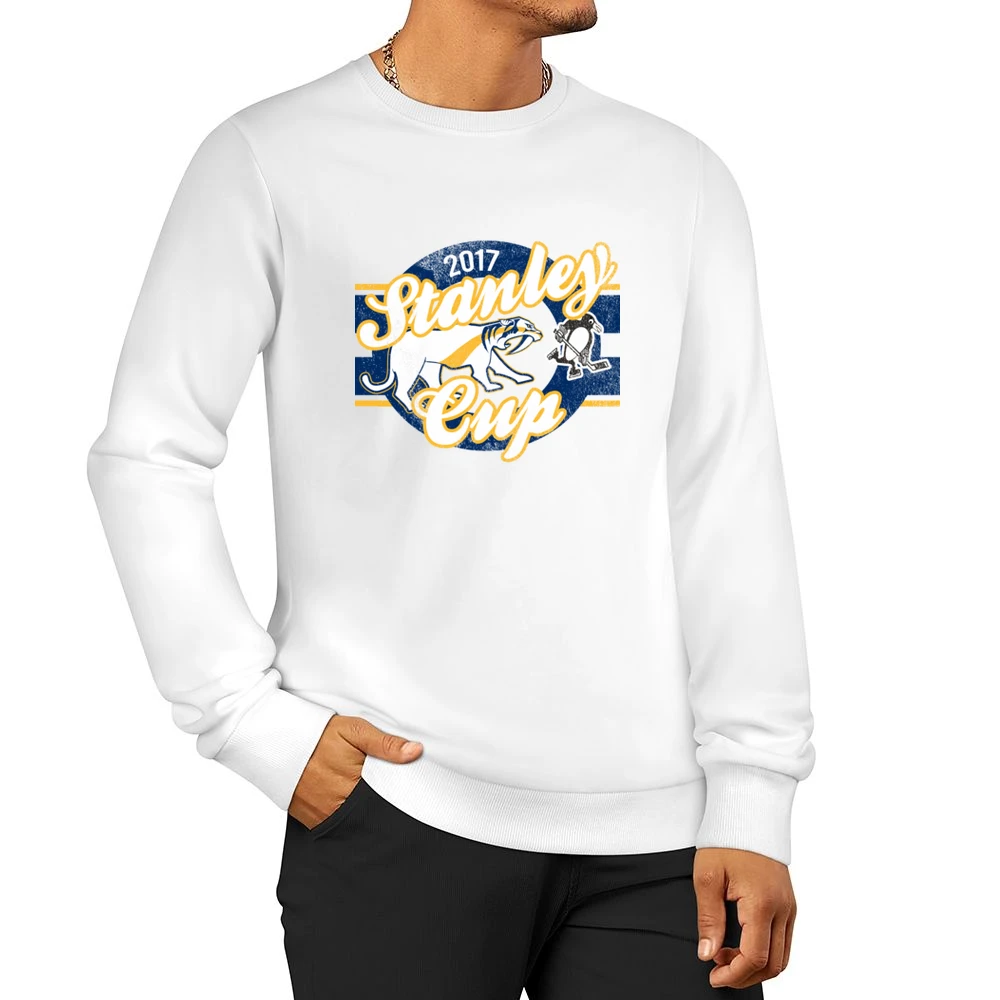 2017 Stanley Cup Playoffs Cool Nashville VS Pittsburgh Texas Hockey Fa Men Pullover Sweatshirt
