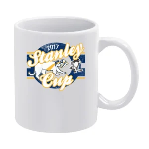 2017 Stanley Cup Playoffs Cool Nashville VS Pittsburgh Texas Hockey Fa White Mug