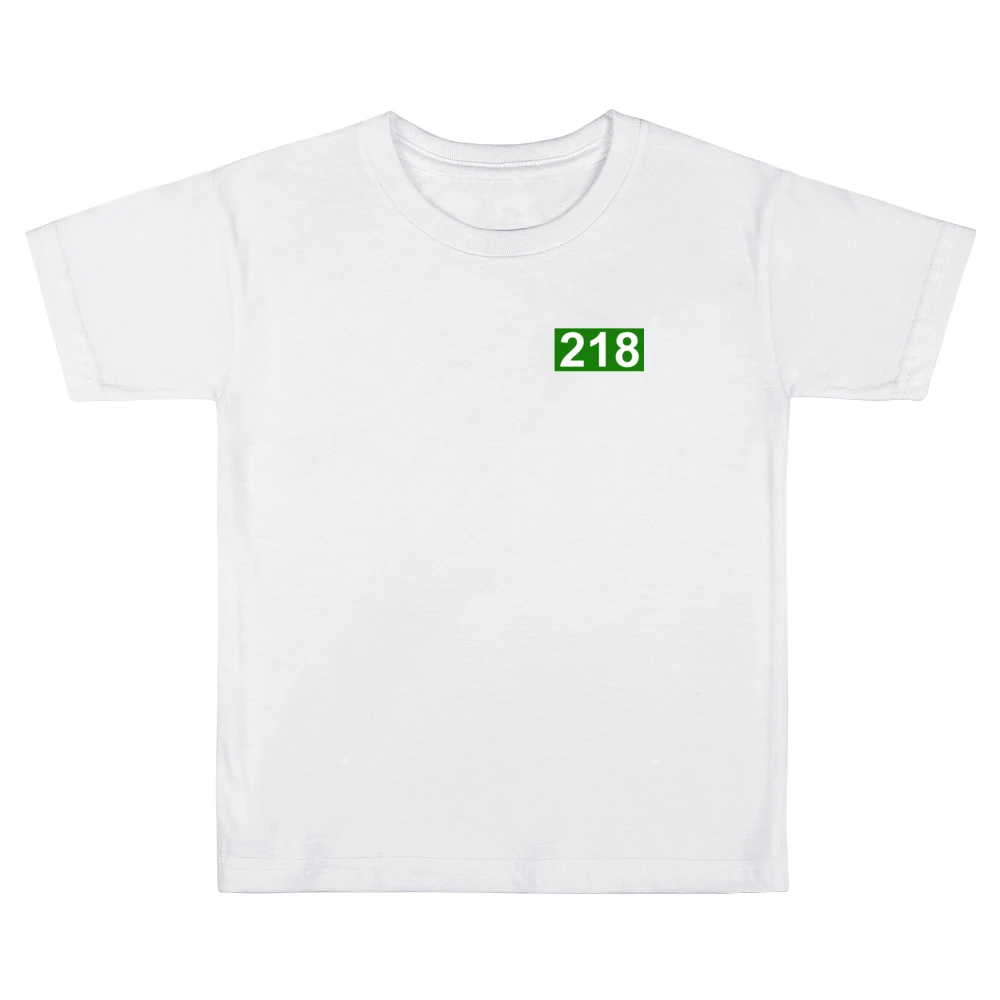 218 Squid Game Player Kids Boys Girls T-Shirt