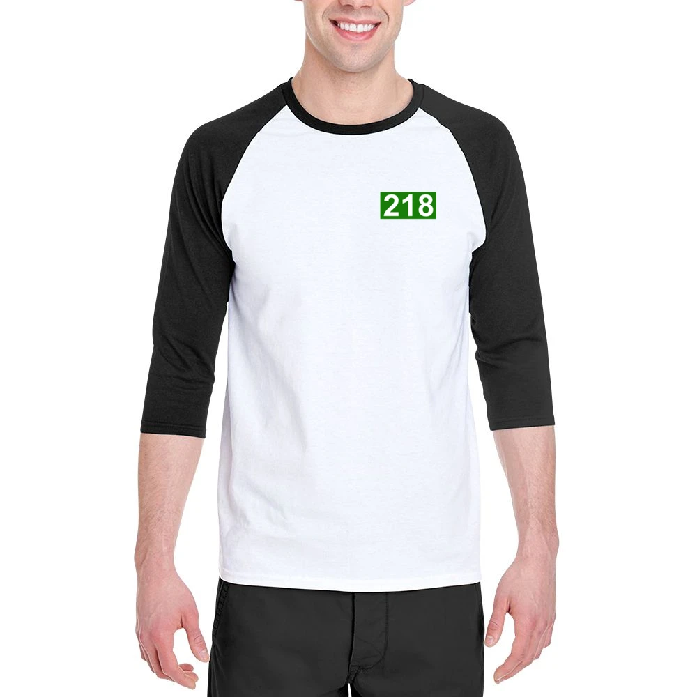 218 Squid Game Player Men 3/4 Sleeve T-Shirt