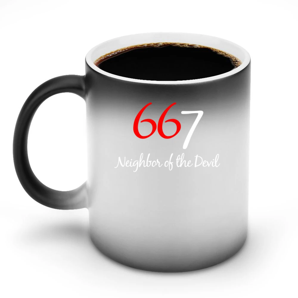 667 Neighbor Of The Devil Fun 666 Graphic Discoloration Mug