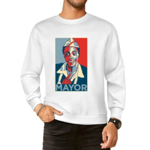 80's Classic -Back to the Future - Mayor Goldie Wilson Hope European Size Pullover Sweater