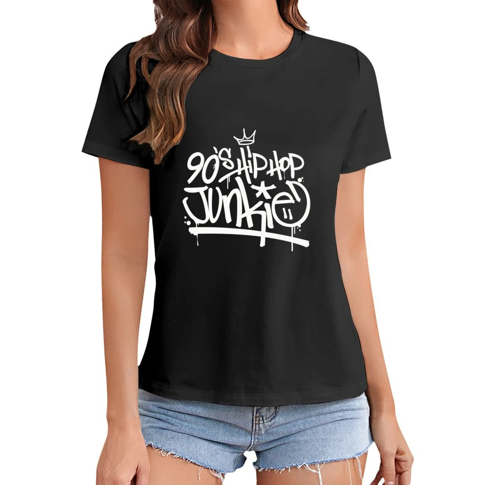 90's Hip Hop Junkie Asian Size Women Ladies T-shirt