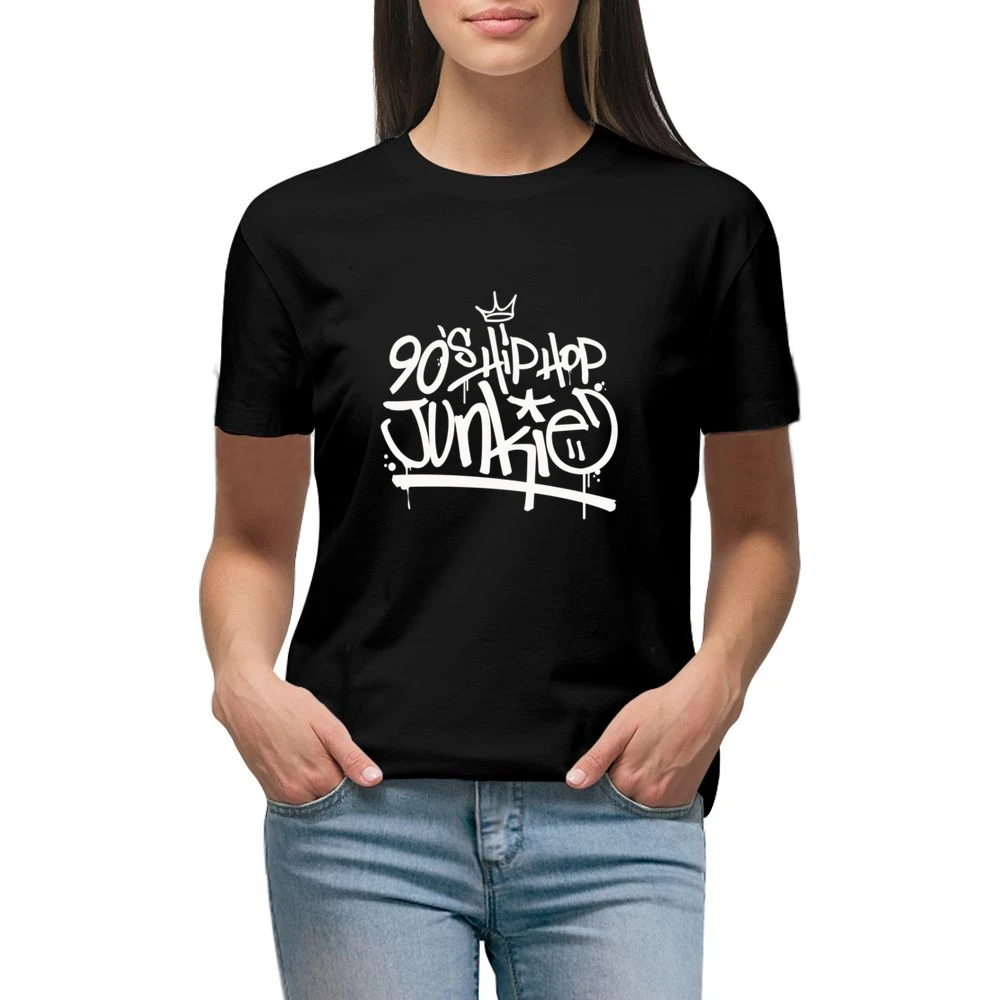 90's Hip Hop Junkie Premium Women Ladies T-shirt