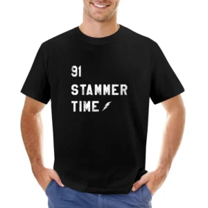 91 Stammer Time Tampa Bay Steven Stamkos Vintage Hockey Fan Asian Size Men T-Shirt