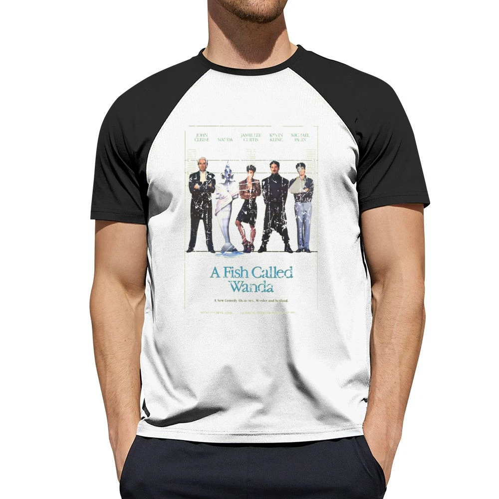A Fish Called Wanda Movie Poster Retro Aged Look Men Short Sleeve T-Shirt