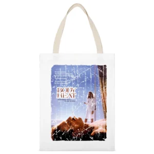 A Fish Called Wanda Movie Poster Retro Aged Look White Canvas Tote Shopping Bag