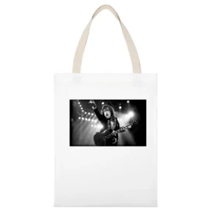 AC DC Angus Young Tshirt (All Colors Available) White Canvas Tote Shopping Bag