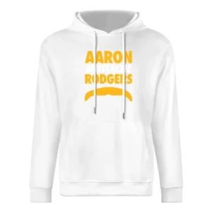 Aaron Rodgers Mustache Green Bay Football Funny European Size Men Hoodie
