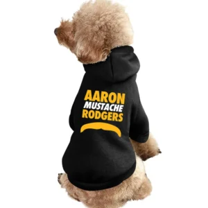 Aaron Rodgers Mustache Green Bay Football Funny Pet Apparel Clothes