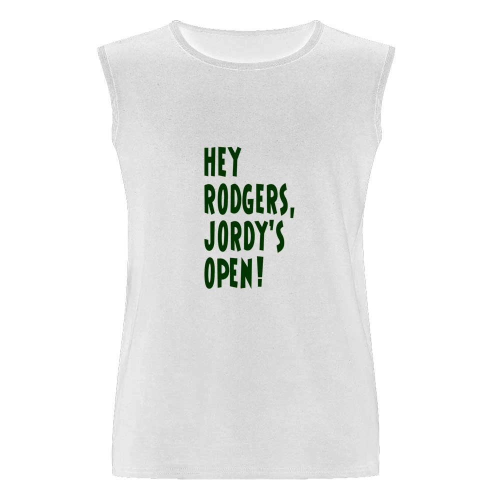 Aaron Rogers Jordy Nelson Packers Tshirt Men Sleeveless T-Shirt