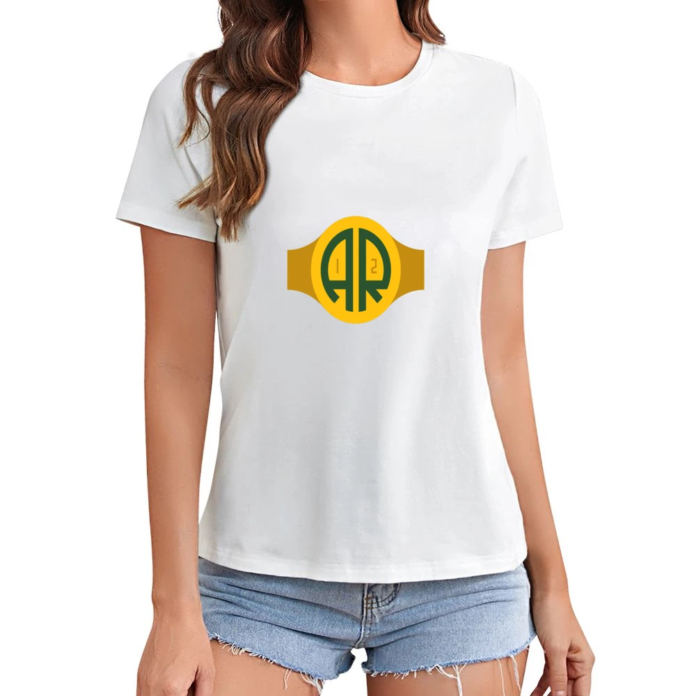 Aaron Rogers logo Packers Tshirt Asian Size Women Ladies T-shirt