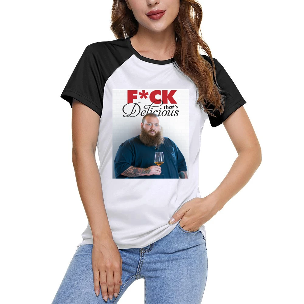 Action Bronson F*ck That Delicious Tshirt (all Colors And Styles Avail Women Ladies Short Sleeve T-Shirt