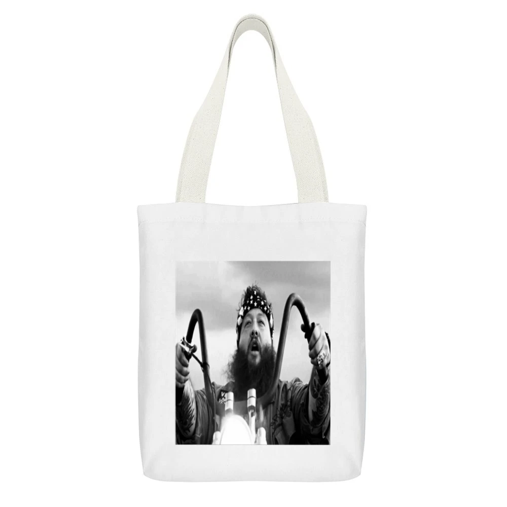 Action Bronson Hip Hip Tshirt (all Styles And Colors Available) White Canvas Tote Shopping Bag With Interior Pocket