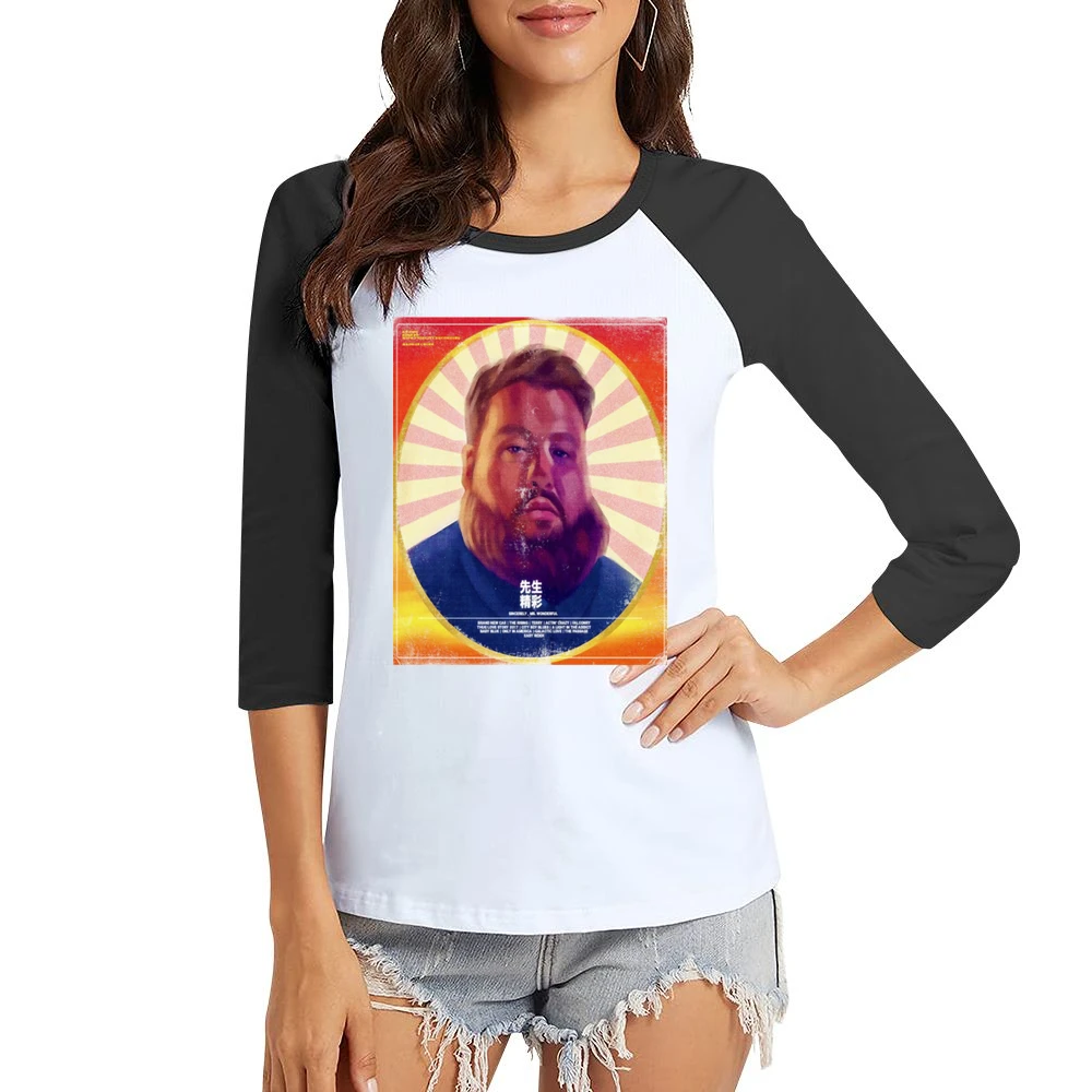 Action Bronson Mr Wonderful Tshirt (all Styles And Colors Available) Women Ladies 3-4 Sleeve T-Shirt