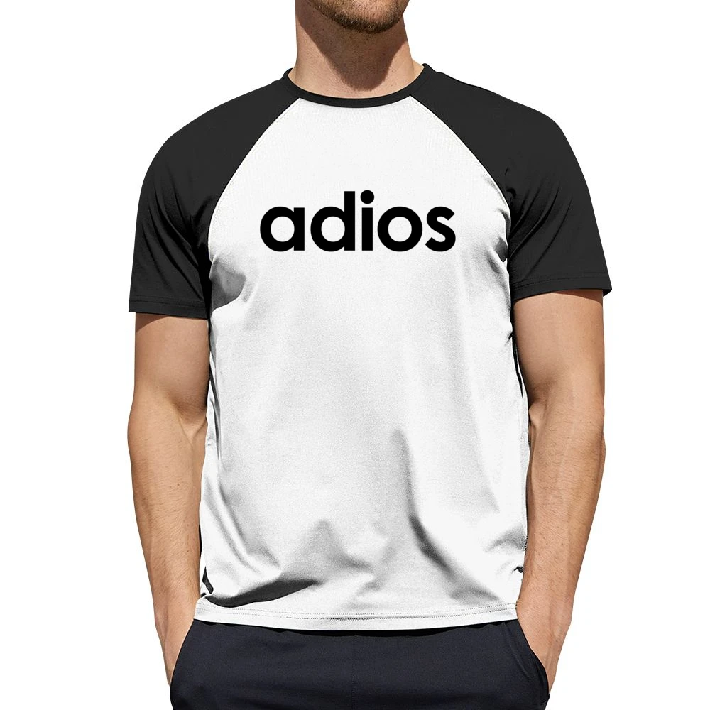 Adios Fun Cool Popular Sports Parody Graphic Men Short Sleeve T-Shirt