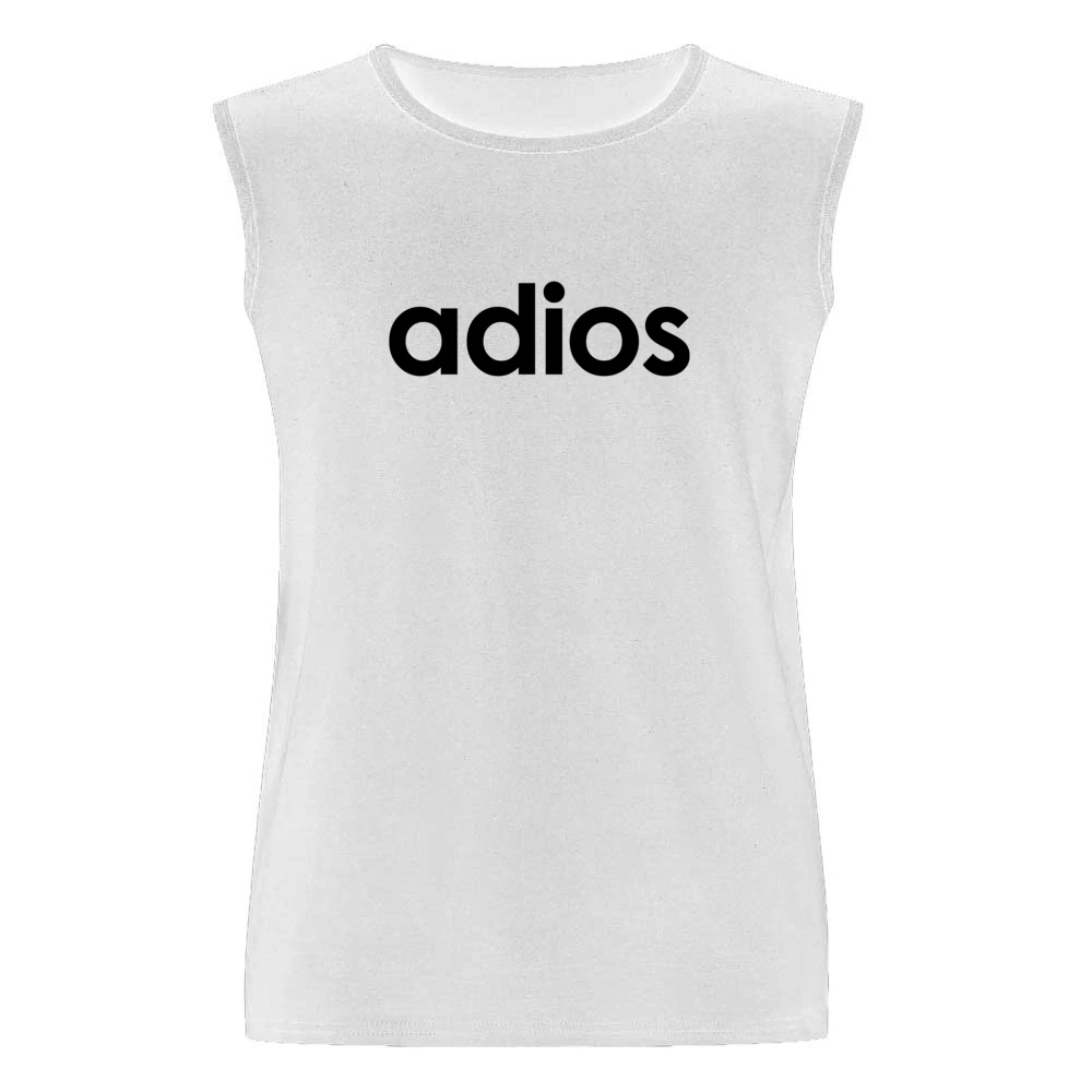 Adios Fun Cool Popular Sports Parody Graphic Men Sleeveless T-Shirt