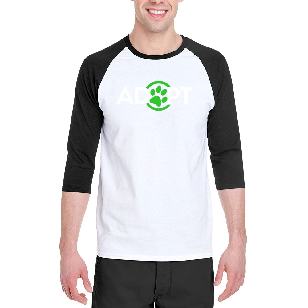 Adopt Fun Dog Cat Lover Kate Upton Rescue Men 3/4 Sleeve T-Shirt
