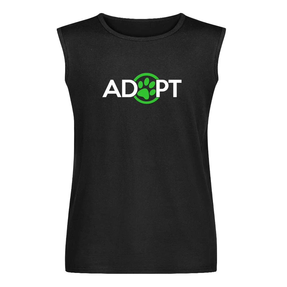 Adopt Fun Dog Cat Lover Kate Upton Rescue Men Sleeveless T-Shirt