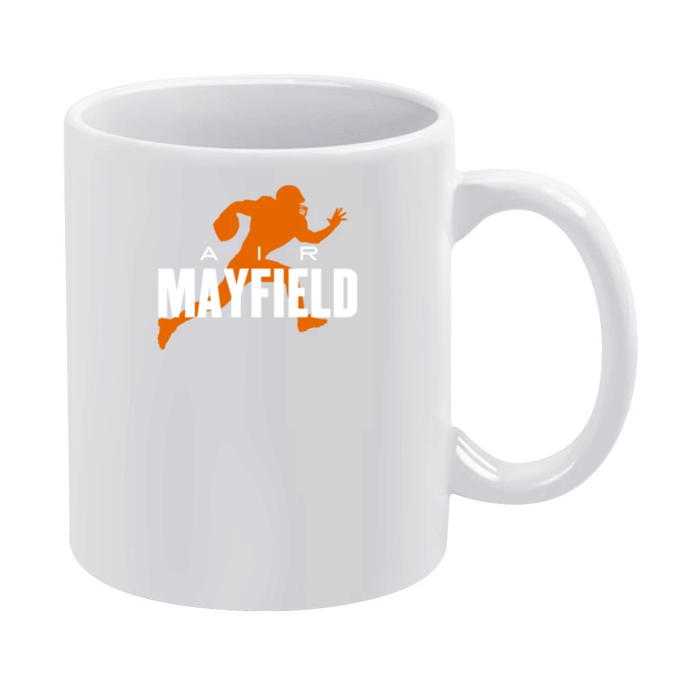 Air Baker Mayfield Cleveland Football Fan Parody White Mug