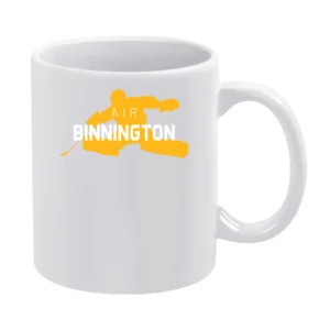 Air Binnington Jordan St Louis Hockey Goalie Champions Long Sleeve White Mug