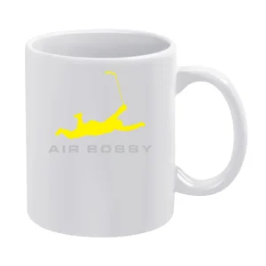 Air Bobby Orr Funny Boston Bruins Hockey Legend Sports White Mug
