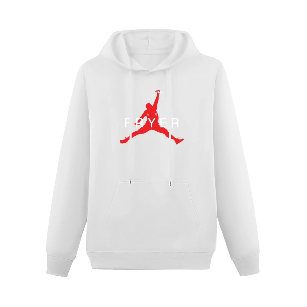 Air Fryer Parody Red Logo Men Hoodie With Pocket
