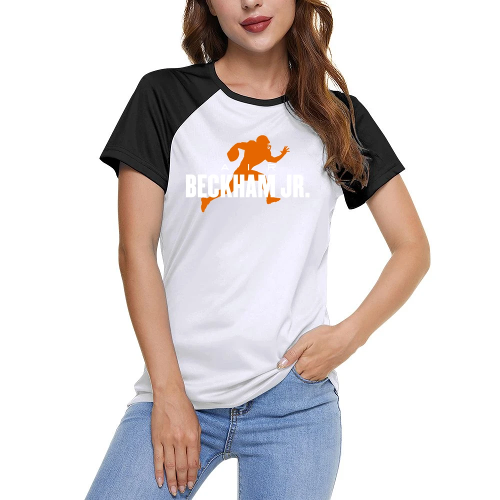 Air Odell Beckham Jr Obj Cleveland Football Fan Parody Women Ladies Short Sleeve T-Shirt
