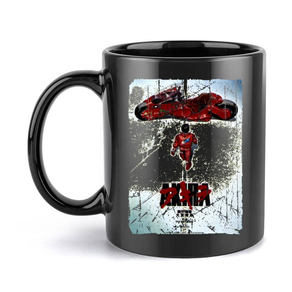 Akira Movie Poster Retro Aged Look Black Mug