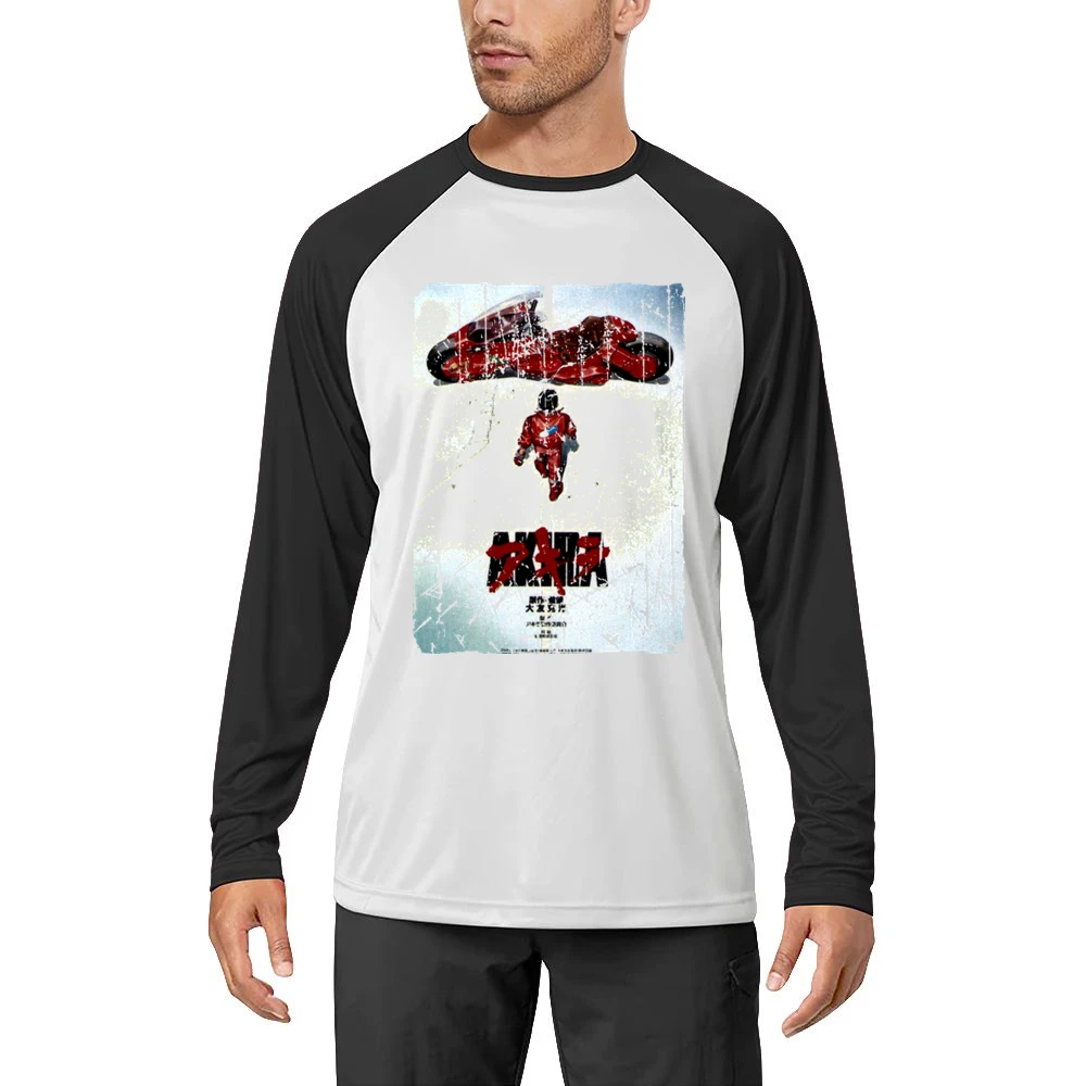Akira Movie Poster Retro Aged Look Men Long Sleeve T-Shirt