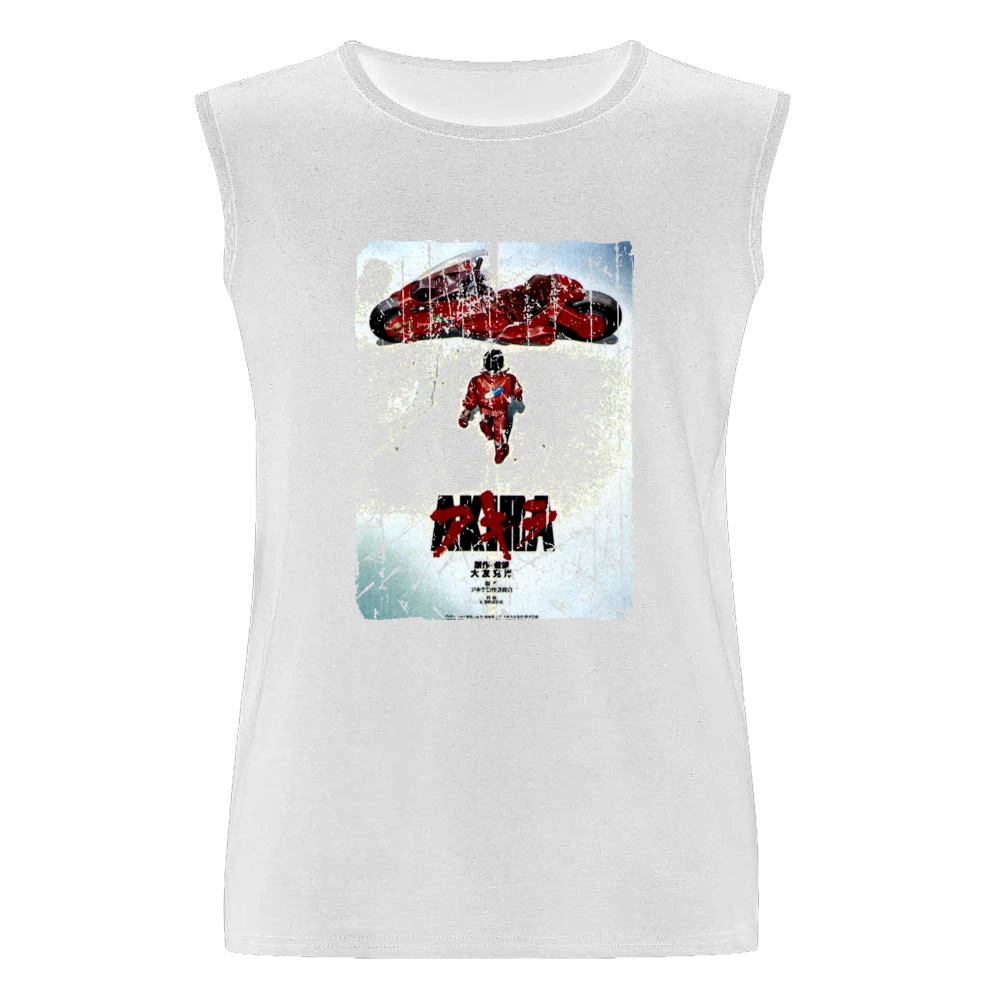 Akira Movie Poster Retro Aged Look Men Sleeveless T-Shirt
