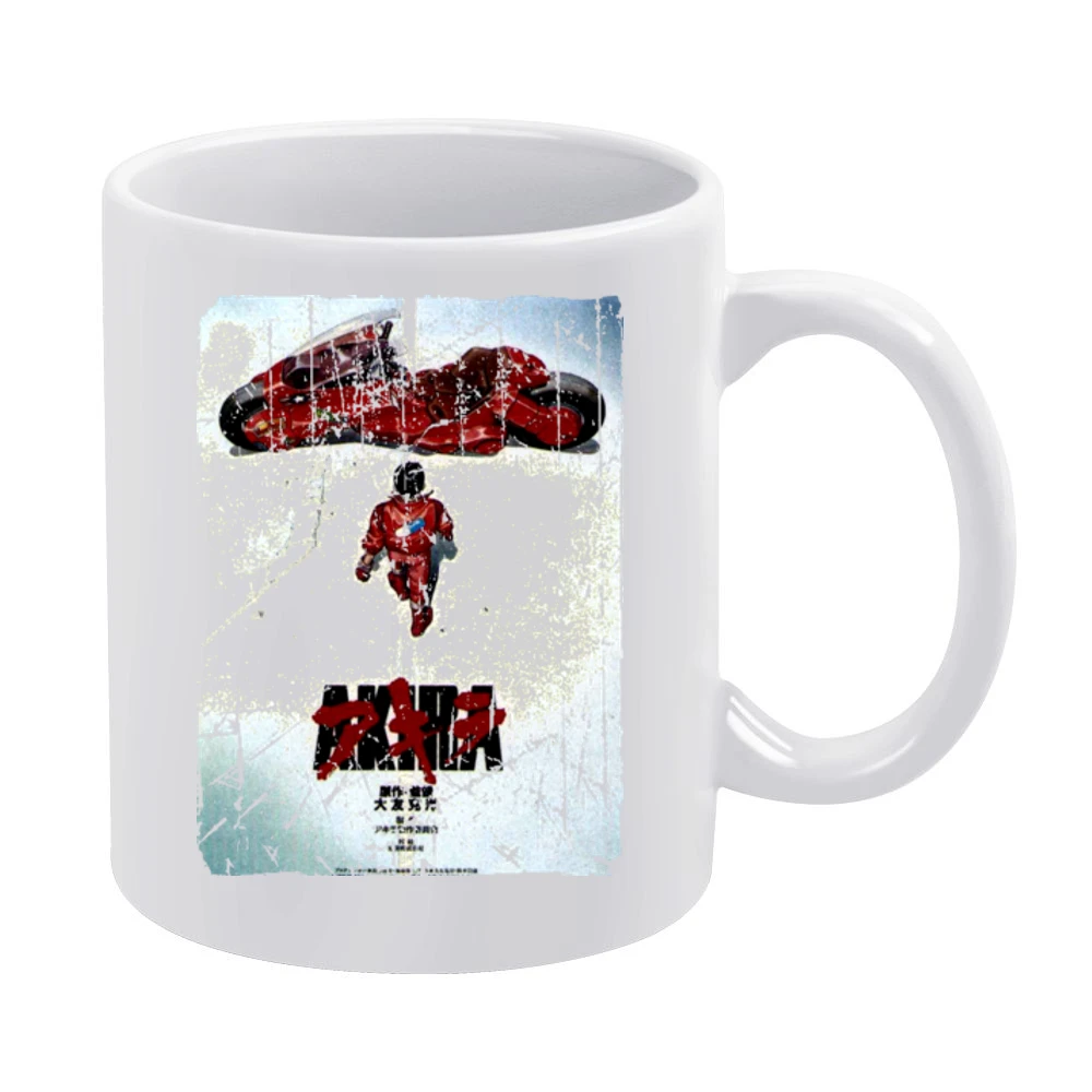 Akira Movie Poster Retro Aged Look White Mug