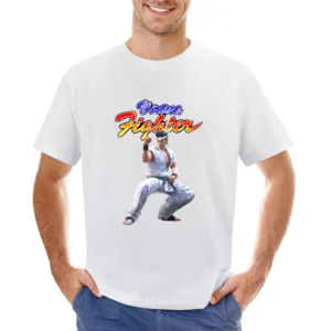Akira Yuki Virtua Fighter Arcade Fighting Retro Video Game Character F Asian Size Men T-Shirt