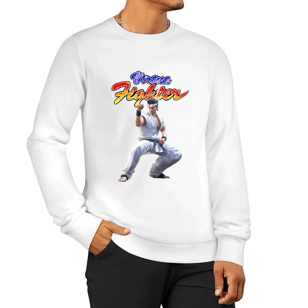 Akira Yuki Virtua Fighter Arcade Fighting Retro Video Game Character F Men Pullover Sweatshirt