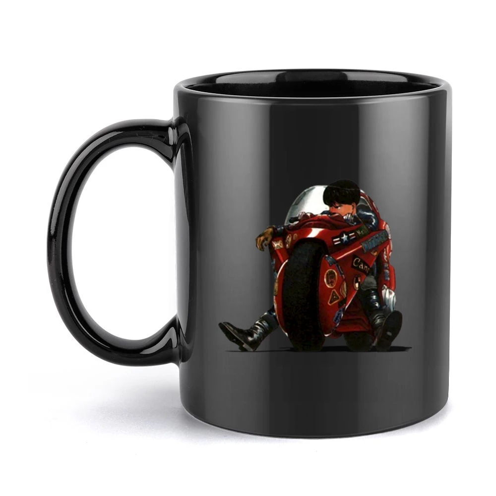 Akira manga anime kaneda riding bike Black Mug