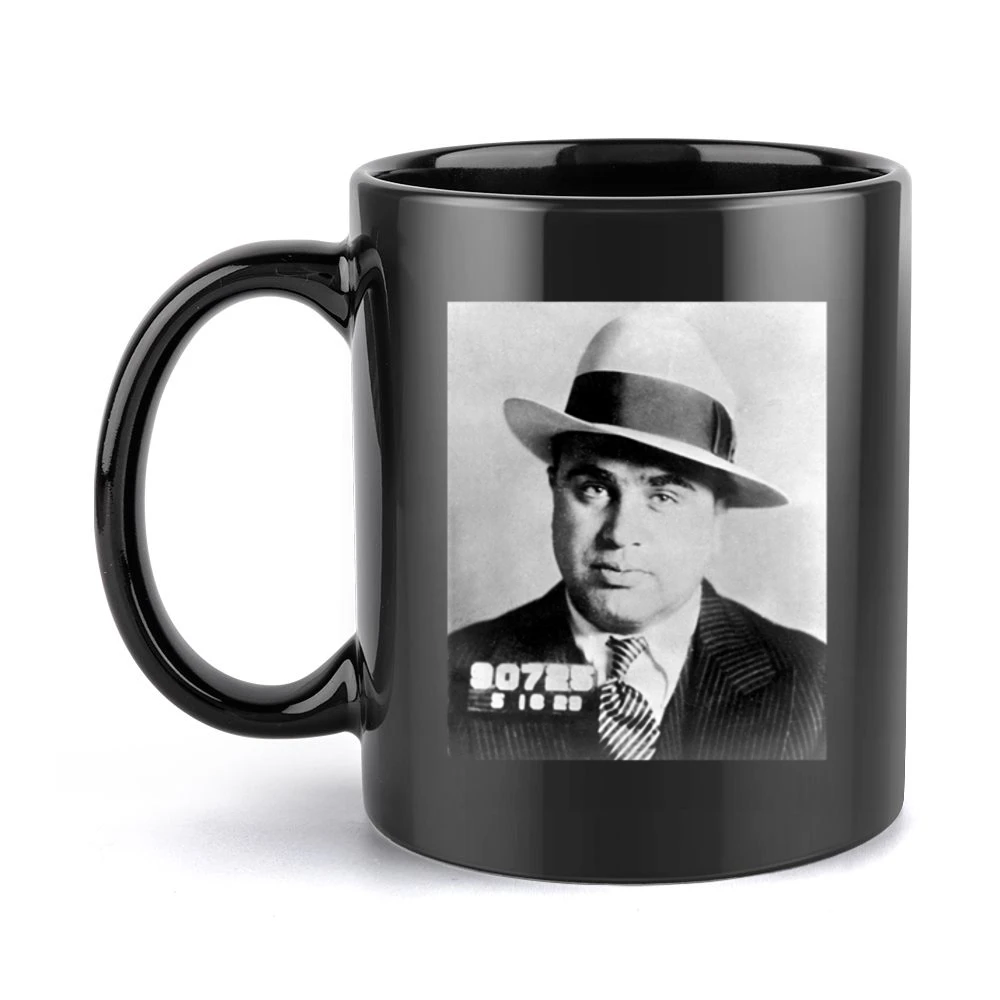 Al Capone Mugshot Tshirt (all styles and colors available) Black Mug