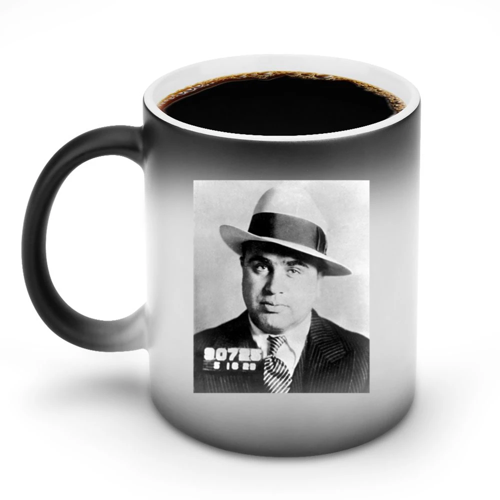 Al Capone Mugshot Tshirt (all styles and colors available) Discoloration Mug