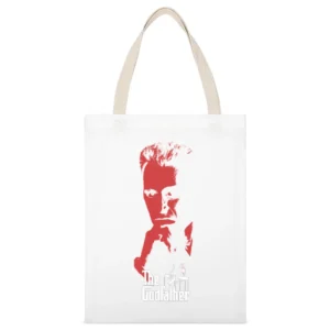 Al Pacino the God Father Movi Corleone Michael White Canvas Tote Shopping Bag