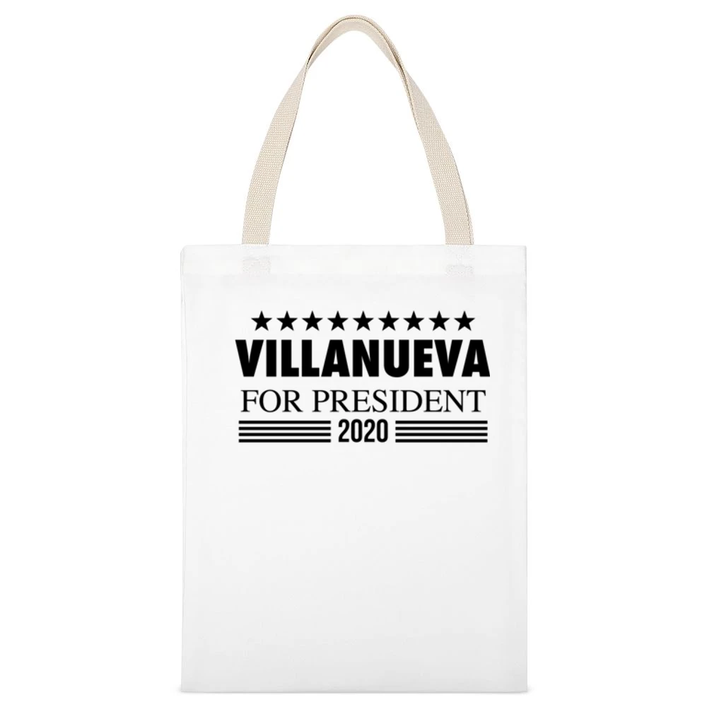 Alejandro Villanueva For President Stand With Him Pittsburgh Football White Canvas Tote Shopping Bag