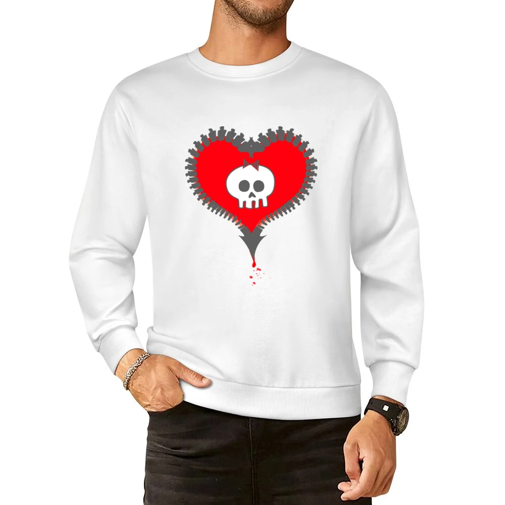 Alkaline Trio Rock Band heart European Size Pullover Sweater