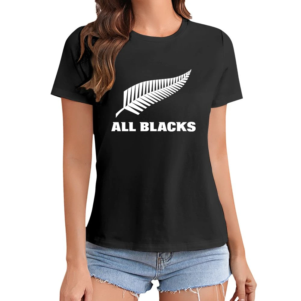 All Blacks Rugby Asian Size Women Ladies T-shirt