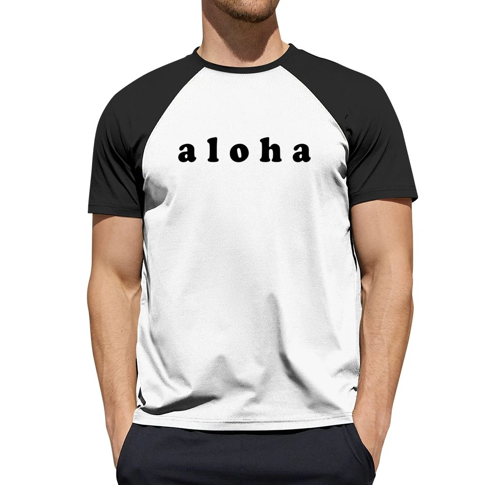 Aloha Hawaii Hello Goodbye Fun Graphic Men Short Sleeve T-Shirt