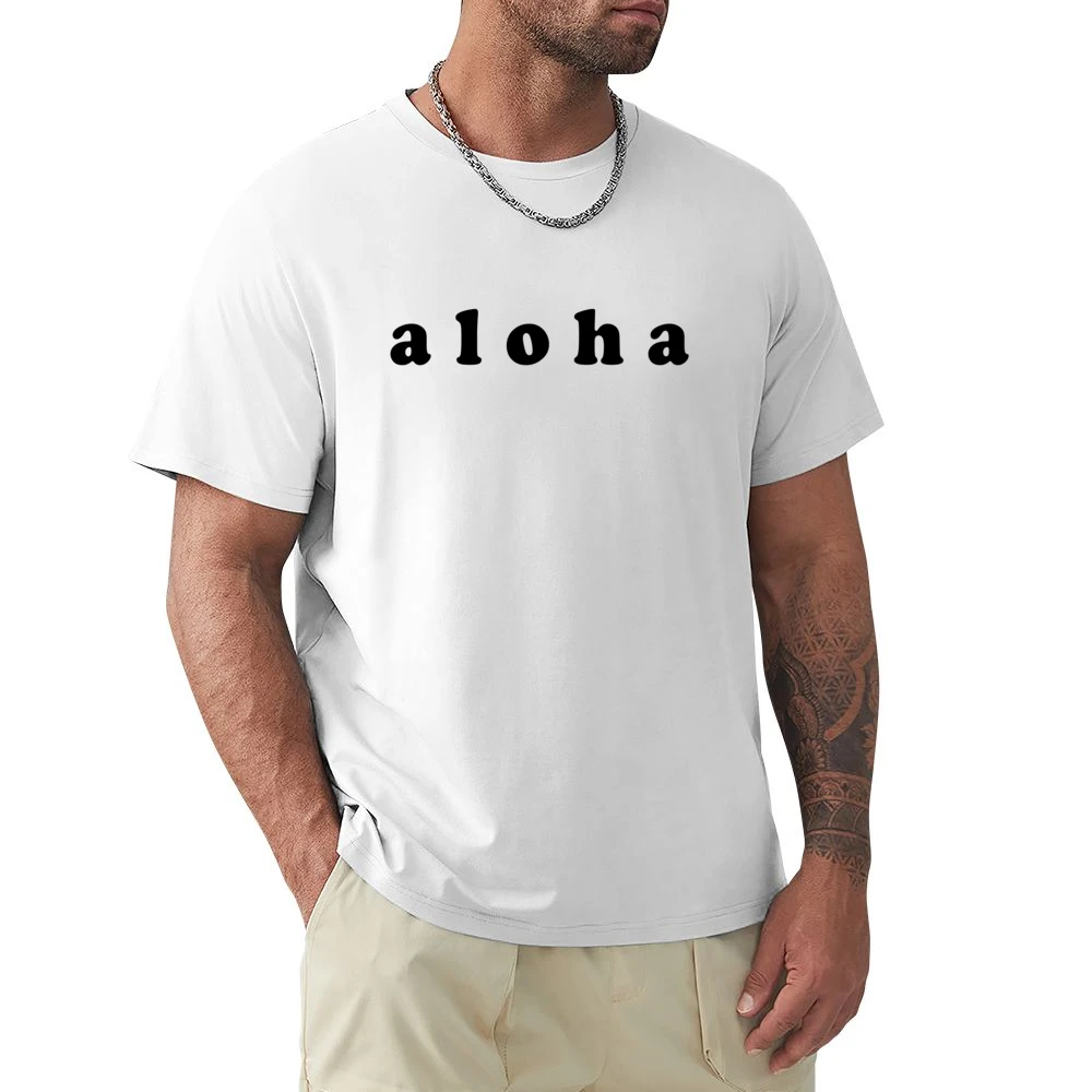 Aloha Hawaii Hello Goodbye Fun Graphic Premium Men T-shirt