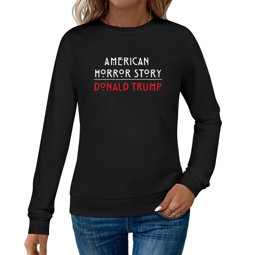 American Horror Story Donald Trump Funny TV Parody Women Pullover Sweatshirt