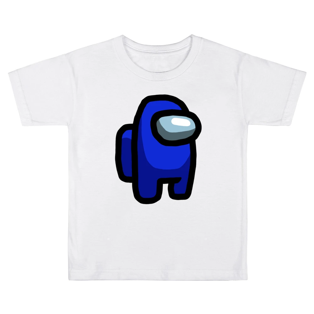 Among Us Blue Character Fun Video Game Fan Kids Boys Girls T-Shirt